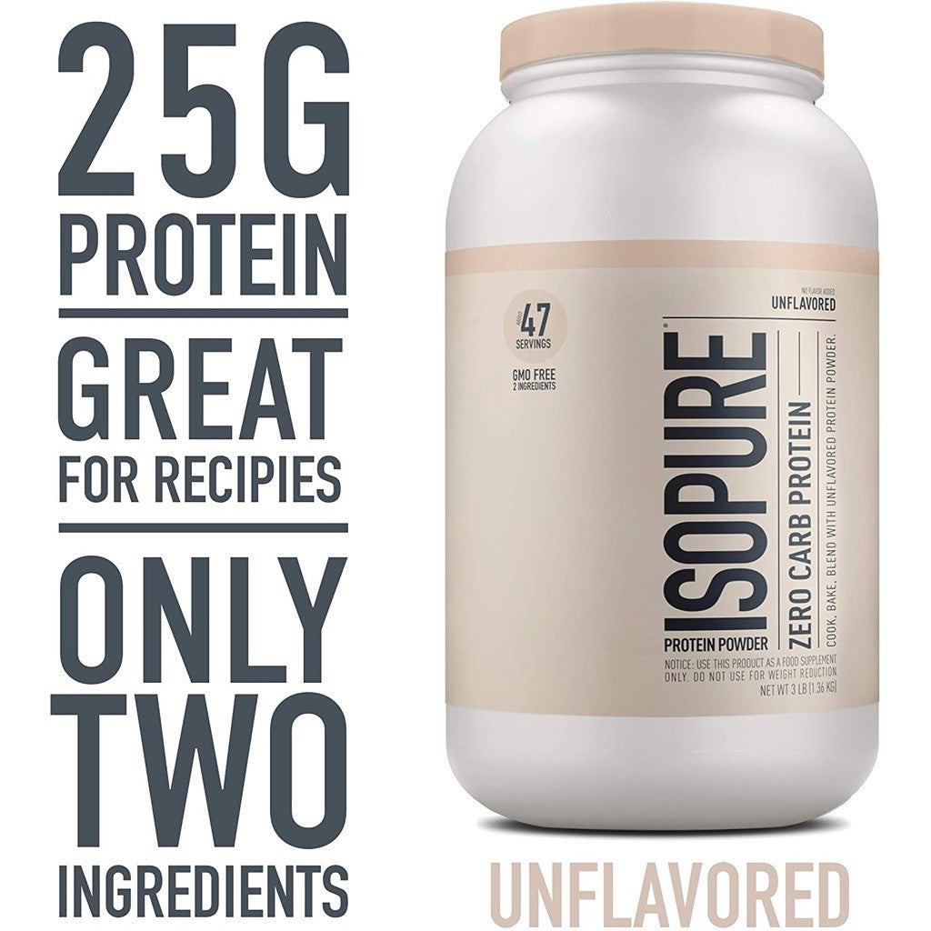 Isopure Zero Carb Protein Powder 3LB | Pure Whey | No Sugar