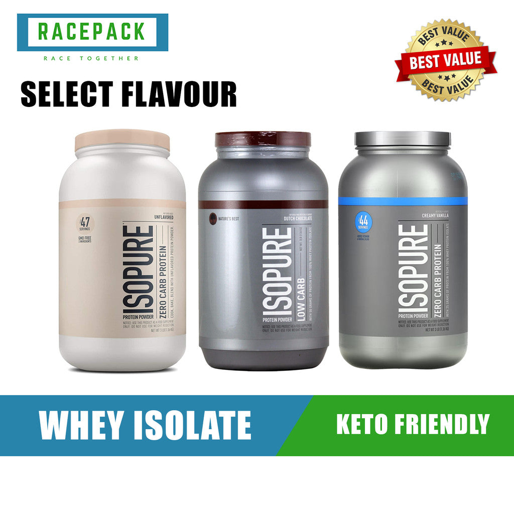 Isopure Zero Carb Protein Powder 3LB | Pure Whey | No Sugar