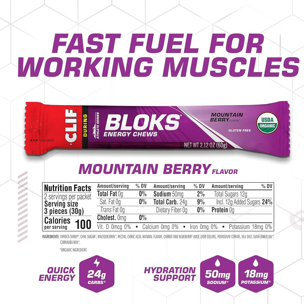 CLIF Bloks Energy Chews 4 Packs