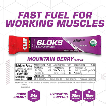 CLIF Bloks Energy Chews 4 Packs