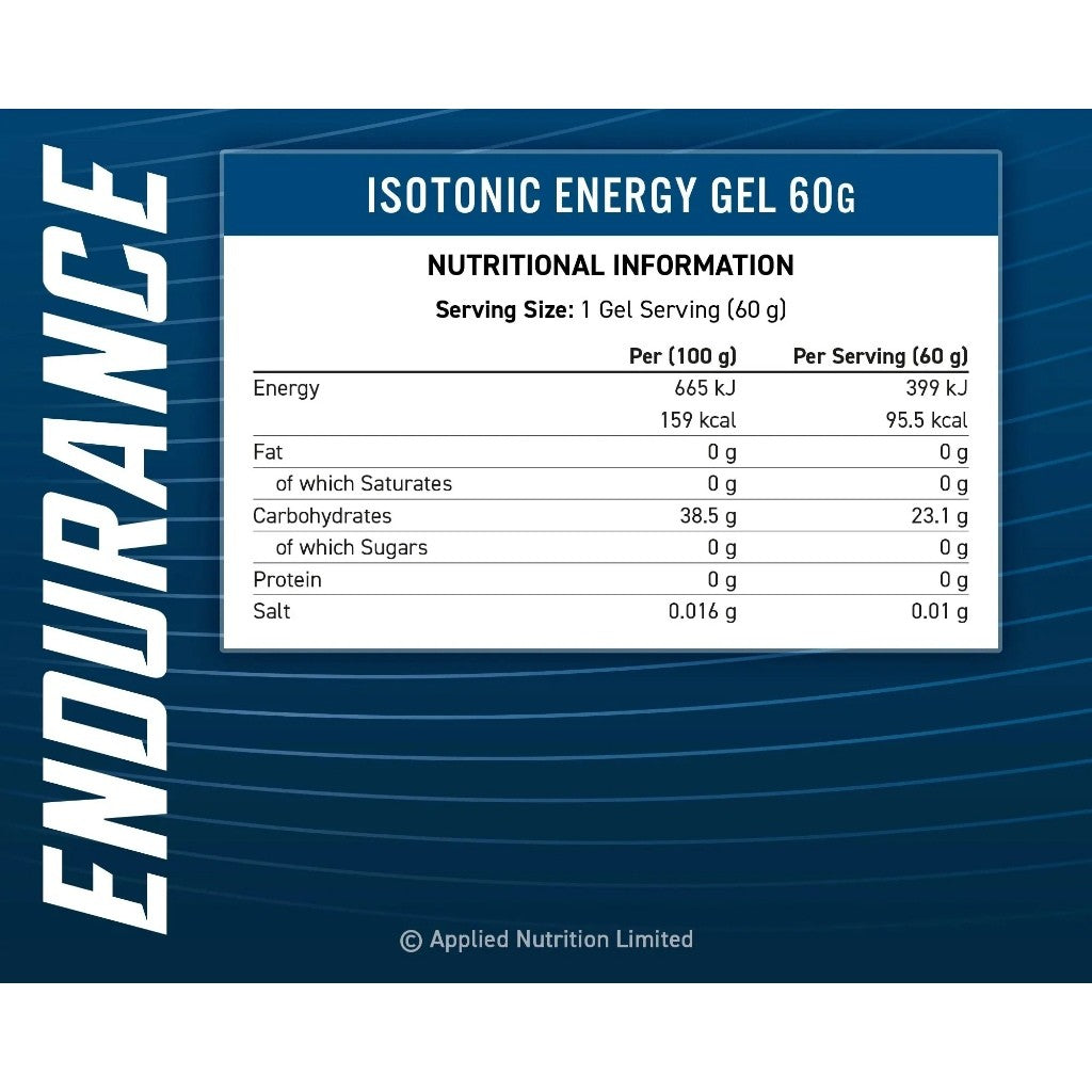 Applied Nutrition Isotonic Energy Gel – Sports Fuel for Running & Cycling 5, 10 or 20 Pack