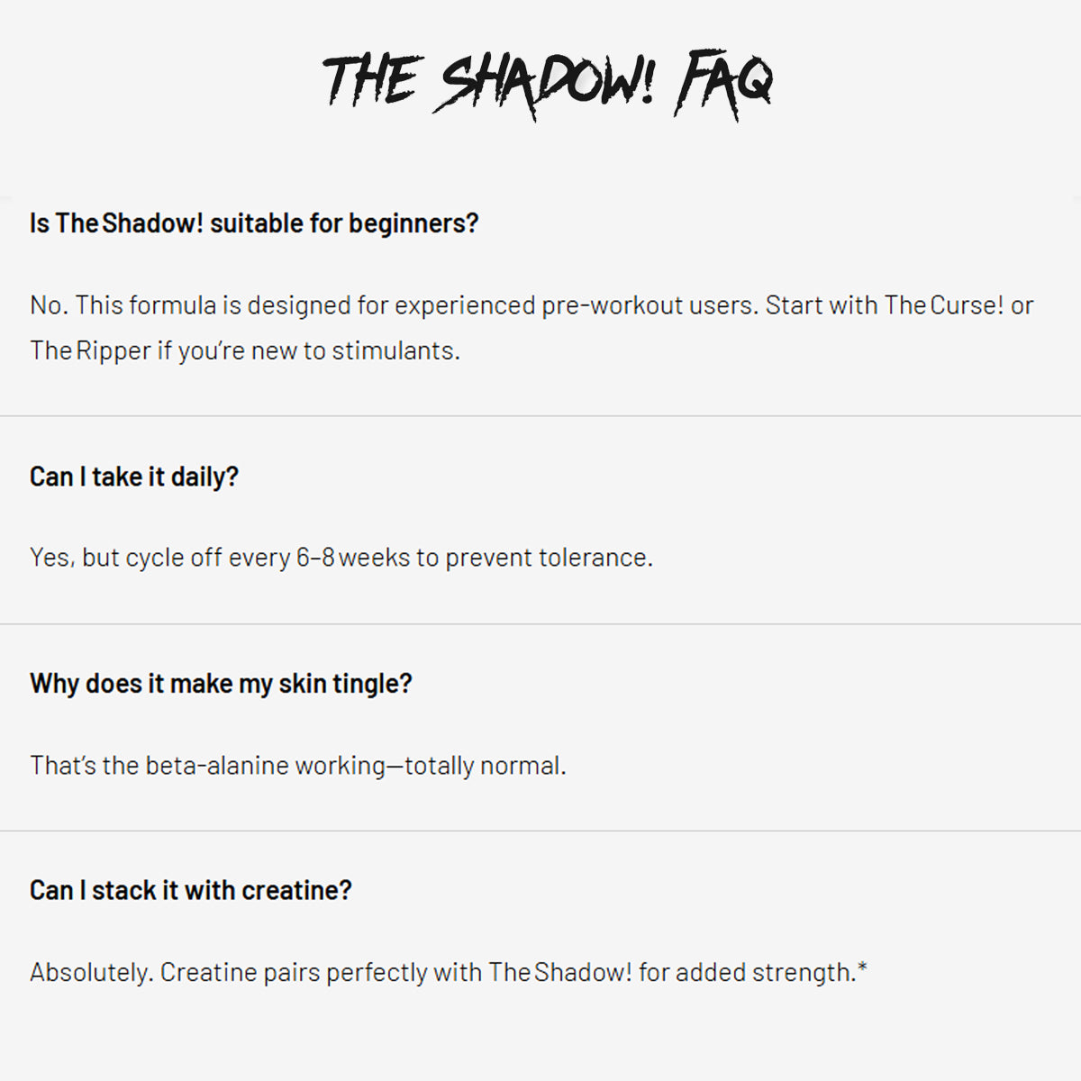 JNX Sports The Shadow 训练前补充剂 30 份