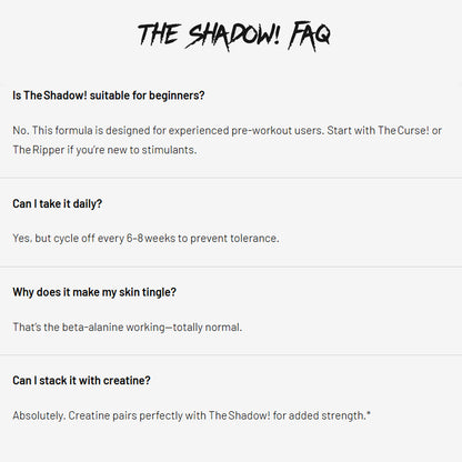 JNX Sports The Shadow 训练前补充剂 30 份
