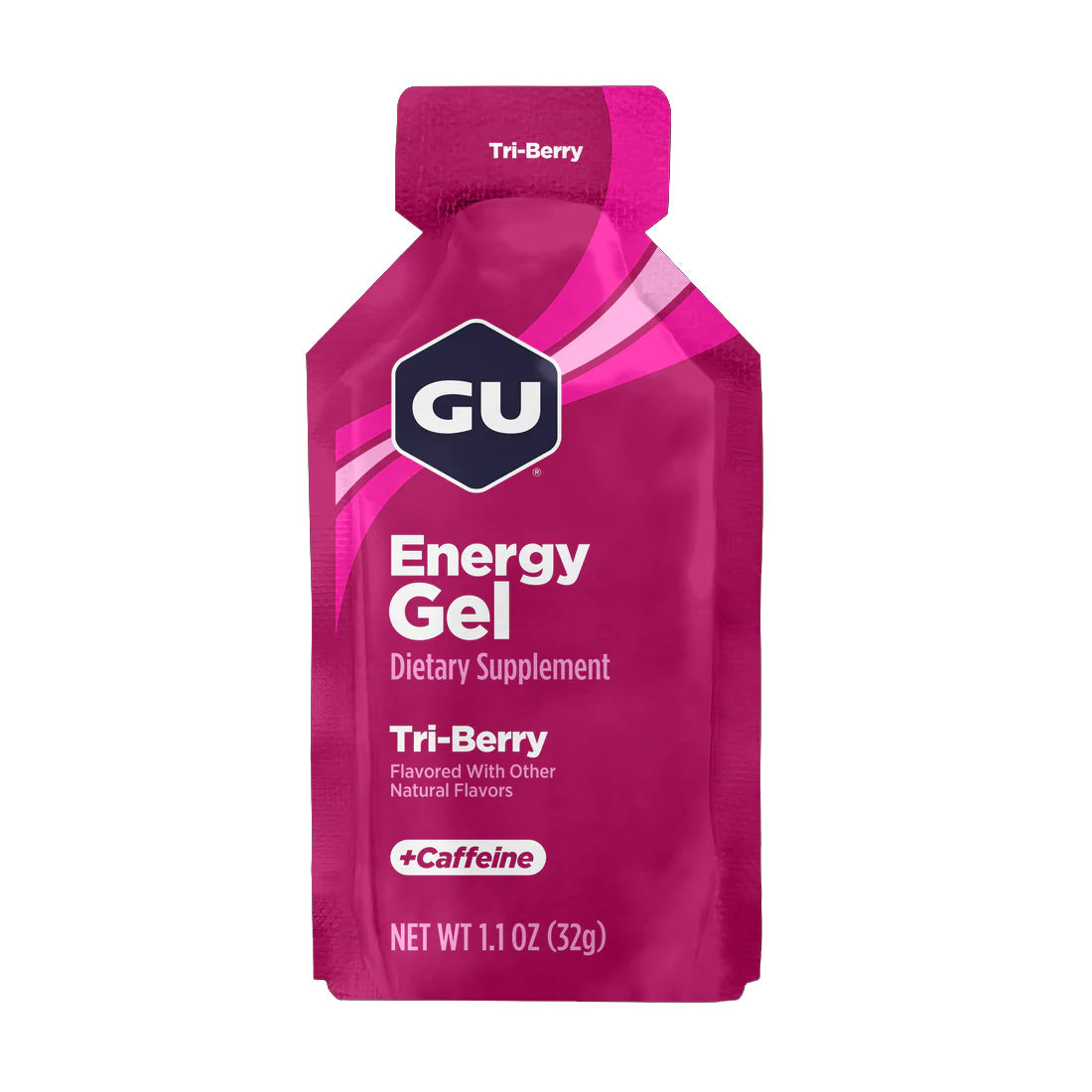 GU Energy Gel – Tri-Berry Caffeinated – 6, 12 or 24 Pack | Running & Endurance
