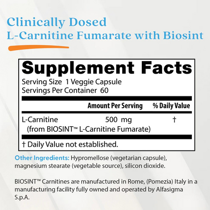 Doctor's Best L-Carnitine Fumarate with Biosint Carnitines