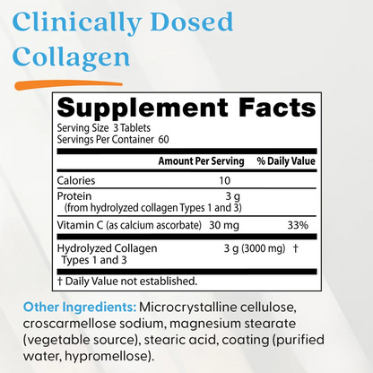Doctor's Best Collagen Types 1 and 3 with Vitamin C and Peptan