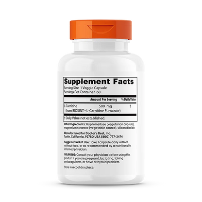 Doctor's Best L-Carnitine Fumarate with Biosint Carnitines