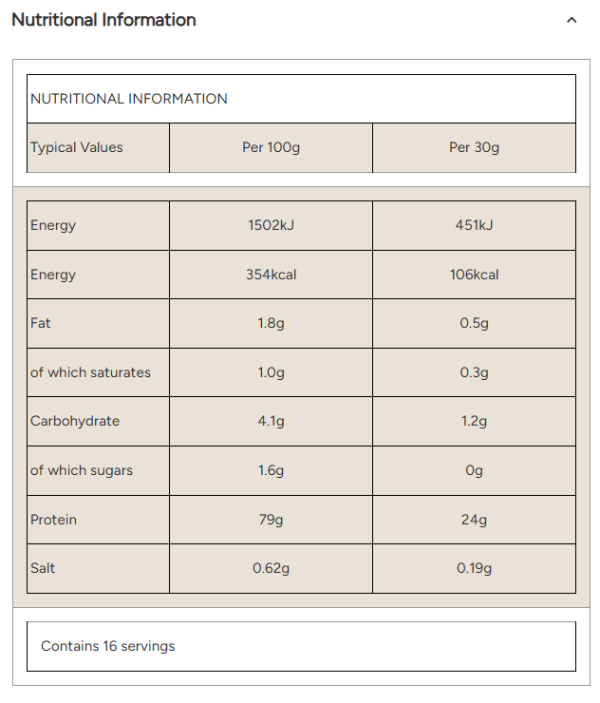 MyProtein Impact Whey Isolate 500g / 1kg - Image 2