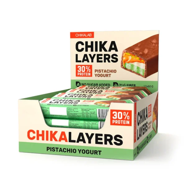 CHIKALAB Chika layers Chocolate-Coated Protein Bar 60g